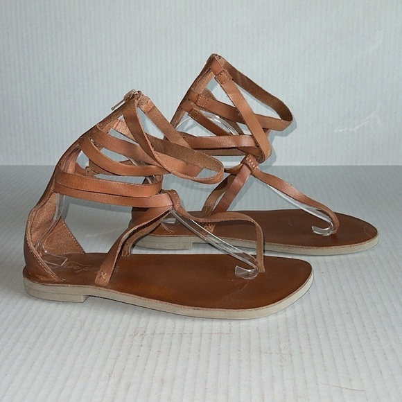 Free People Brown Leather Anya Gladiator Sandals - Picture 7 of 11